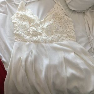 white lace dress/romper
